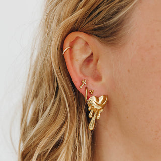 ARTIQO 'Sparkling hinged Segment Ring' Piercingring