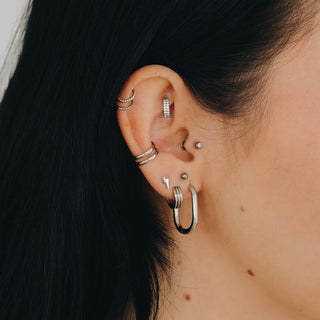 ARTIQO 'Triple layered Hoop' Piercingring