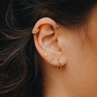 ARTIQO 'Double Pyramid' Piercingring - helloartiqo.com