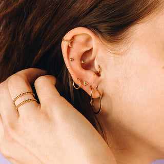 ARTIQO 'Jeweled Moon' Piercingstecker - helloartiqo.com