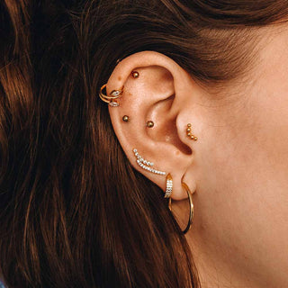 ARTIQO 'Double Lined Sparkling' Piercingring - helloartiqo.com