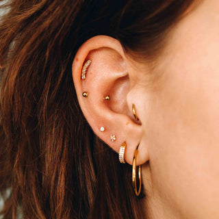 ARTIQO 'Double Lined Sparkling' Piercingring - helloartiqo.com