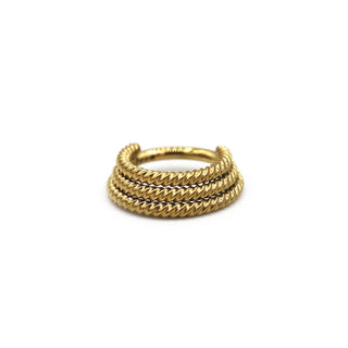 ARTIQO 'Triple Twisted Hinged' Piercingring