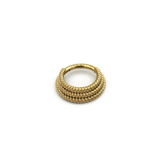 ARTIQO 'Triple Twisted Hinged' Piercingring