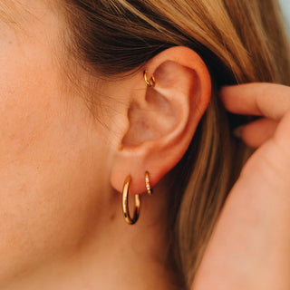 ARTIQO 'Sparkling pyramid cut segmentring' Piercingring - helloartiqo.com