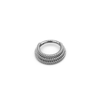 ARTIQO 'Triple Twisted Hinged' Piercingring