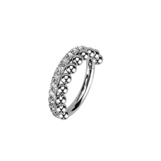 ARTIQO 'Crystal Beaded' Piercingring - helloartiqo.com