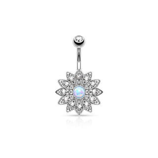 ARTIQO 'Crystal Flower' Bauchnabelpiercing - helloartiqo.com