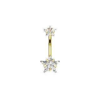 ARTIQO 'Double Star' Bauchnabelpiercing - helloartiqo.com