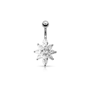 ARTIQO 'Marquise Petal Flower' Bauchnabelpiercing - helloartiqo.com