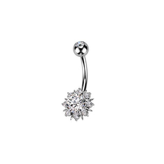 ARTIQO 'Sunflower Sparkle' Bauchnabelpiercing