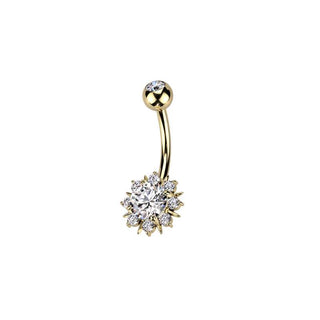 ARTIQO 'Sunflower Sparkle' Bauchnabelpiercing