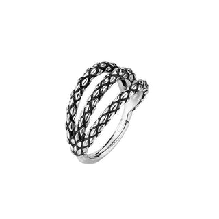 ARTIQO 'Triple Hoop Snake' Piercingring - helloartiqo.com