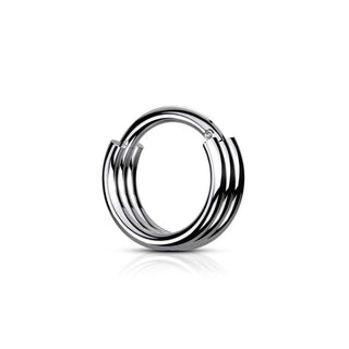 ARTIQO 'Triple layered Hoop' Piercingring - helloartiqo.com