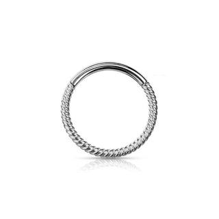 ARTIQO 'Twisted Hinged Segment Ring' Piercingring - helloartiqo.com