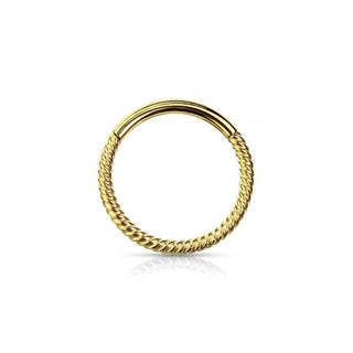 ARTIQO 'Twisted Hinged Segment Ring' Piercingring - helloartiqo.com