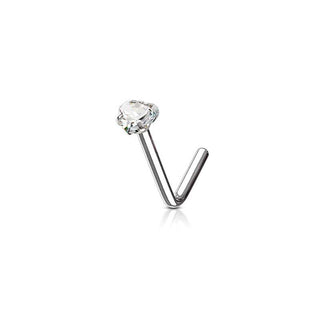 ARTIQO 'Heart Brilliant Stud' Nasenpiercing - helloartiqo.com