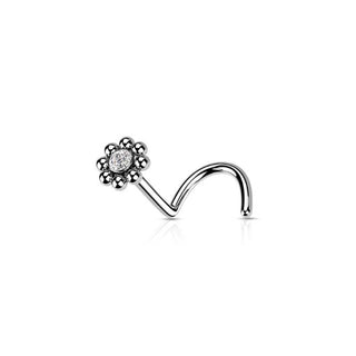 ARTIQO 'Surrounded Gem Stud' Nasenpiercing - helloartiqo.com
