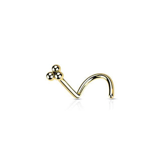 ARTIQO 'Tristar Stud' Nasenpiercing - helloartiqo.com