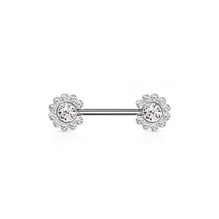 ARTIQO 'Flower Barbel' Nippelpiercing - helloartiqo.com