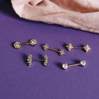 ARTIQO 'Heart Barbell' Nippelpiercing - helloartiqo.com