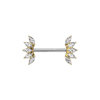 ARTIQO 'Marquise Barbell' Nippelpiercings - helloartiqo.com