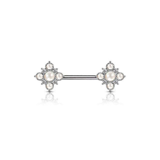 ARTIQO 'Pearl Barbell' Nippelpiercing - helloartiqo.com
