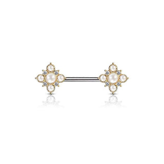 ARTIQO 'Pearl Barbell' Nippelpiercing - helloartiqo.com