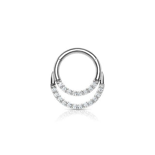 ARTIQO 'Double Sparkling' Piercingring - helloartiqo.com
