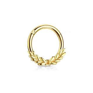 ARTIQO 'Laurel hinged Segment' Piercingring - helloartiqo.com