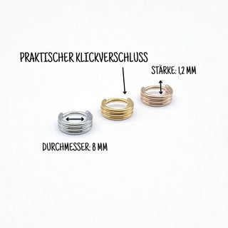 ARTIQO 'Triple layered Hoop' Piercingring
