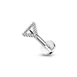 ARTIQO 'Beaded Edge Triangle' Piercingstecker - helloartiqo.com