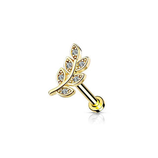 ARTIQO 'Leaf' Piercingstecker - helloartiqo.com