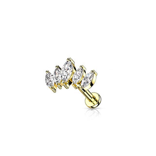 ARTIQO 'Marquise' Piercingstecker - helloartiqo.com