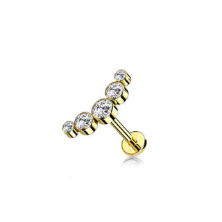 ARTIQO 'Sparkling Bubbles' Piercingstecker - helloartiqo.com