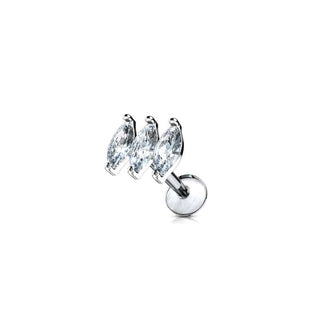 ARTIQO 'Sparkling Crown' Piercingstecker - helloartiqo.com