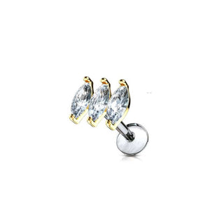 ARTIQO 'Sparkling Crown' Piercingstecker - helloartiqo.com