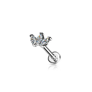 ARTIQO 'Triple Marquise' Piercingstecker - helloartiqo.com