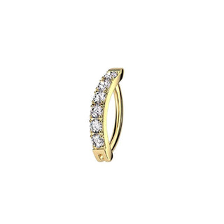 ARTIQO 'Sparkle Hoop Belly Ring' Bauchnabelpiercing - helloartiqo.com