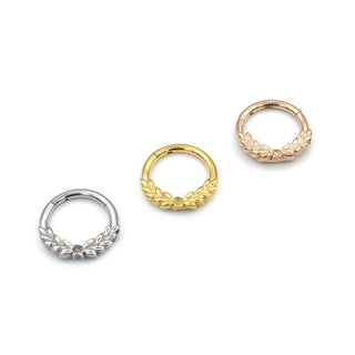 ARTIQO 'Laurel hinged Segment' Piercingring