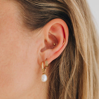 ARTIQO 'Pearl Creolen' Ohrschmuck