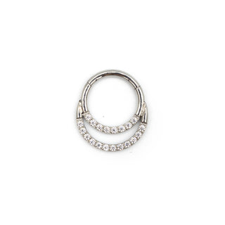 ARTIQO 'Double Sparkling' Piercingring