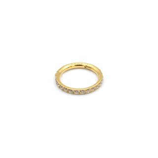 ARTIQO 'Sparkling hinged Segment Ring' Piercingring