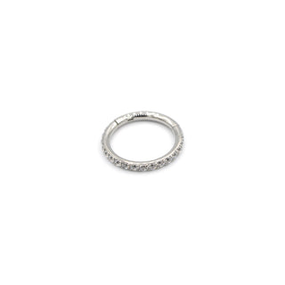ARTIQO 'Sparkling hinged Segment Ring' Piercingring