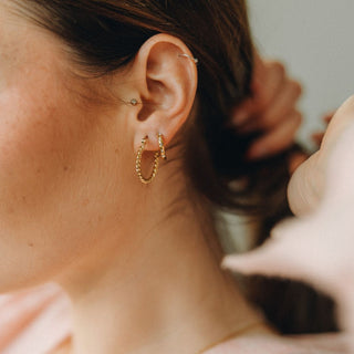 ARTIQO 'Curly Creolen' Ohrschmuck